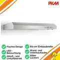Produktbild: Dunstabzugshaube Unterbauhaube 60 cm Silber Umluft Abluft Flach LED