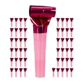 Produktbild: Relaxdays 10027942_52 Partytröten 50er Pack, Luftrüssel Kinder, Tröten Kindergeburtstag, Party Pack Krachmacher, Blasrüssel, pink