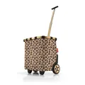 Produktbild: reisenthel carrycruiser Tragbarer Einkaufstrolley mit stabilem Aluminiumrahmen, Schultergurt und herausnehmbarer Netz-Innentasche Aus wasserabweisendem Material, Farbe:Frame Leo Macchiato