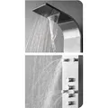 Produktbild: Edelstahl Duschpaneel mit 6 Hydro Massagejets & Wasserfalldusche, Mischer Variante:Thermostat