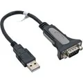 Produktbild: InLine - Kabel USB / seriell - USB (M) zu DB-9 (M) - 25cm - Daumenschrauben - Schwarz (33306I)