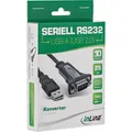 Produktbild: 33306I InLine USB 2.0 zu Seriell Adapterkabel A an 9pol Sub D Stecker 0 25m ~D~