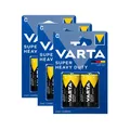Produktbild: 3x Varta Super Life Mono C Baby R14 LR14 1,5V Zink Kohle Batterien Typ 2014