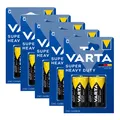 Produktbild: 5x Varta Super Life Mono C Baby R14 LR14 1,5V Zink Kohle Batterien Typ 2014