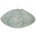 Produktbild: Flacher Lokta Papierlampenschirm, Boho Hängelampe Coronada - Ø 43 cm taubenbl