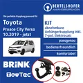 Produktbild: Für TOYOTA Proace City Verso Typ BKY 10.2019-jetzt AHK abn +7pol sp. E-Satz ABE