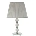 Produktbild: Tischleuchte, Silber, Metall, Glas, Textil, 30x48x30 cm, Lampen & Leuchten, Innenbeleuchtung, Tischlampen, Tischlampen
