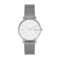 Produktbild: Skagen Damenuhren Signatur, Zweizeiger Uhrwerk, 38mm Silbernes Edelstahlgehäuse mit EdelstahlMesh Armband, SKW2785