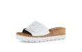 Produktbild: Gabor Damen Pantoletten, Frauen Slipper,Moderate Mehrweite (G),sommerclogs,Sandalen,Freizeitschuhe,Schlupfschuhe,Slides,Weiss,38 EU / 5 UK