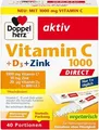 Produktbild: Doppelherz Vitamin C 1000 + D3 + Zink DIRECT 40 Stück