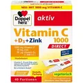 Produktbild: DOPPELHERZ Vitamin C 1000+D3+Zink DIRECT Pellets 40 St