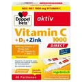 Produktbild: Doppelherz Vitamin C 1000+D3+Zink Direct Pellets 40 St