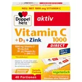 Produktbild: Doppelherz Vitamin C 1000 + D3 + Zink DIRECT - Hochdosiert mit Vitamin C, Zink und Vitamin D3 zur Unterstützung einer normalen Funktion des Immunsystems - 40 Portionen