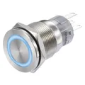 Produktbild: Tru Components 1272972 LAS1-AGQS-11E/B/12V Drucktaster 250 V/AC 3 A 1 x Aus/(Ein (1272972)