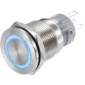 Produktbild: TRU COMPONENTS 1272972 LAS1-AGQS-11E/B/12V Drucktaster 250 V/AC 3 A 1 x