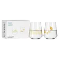 Produktbild: RITZENHOFF 3981003 Universalglas 2er-Set 500 ml - Sparkle Allround - Softdrink-Glas mit Ginko-Motiv - Made in Germany