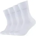 Produktbild: Camano Socken ca-soft (4 Paar) mit verstärktem Fersen- und Zehenbereich weiß 43-46
