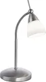 Produktbild: Paul Neuhaus LED Tischleuchte PINO 3 Stufen Touchdimmer Flexarm weiss Glas Klassiker silber Wohnbereich, z.B. Wohnzimmer, Schlafzimmer, Esszimmer, Flur
