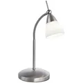 Produktbild: Paul Neuhaus Led-Tischleuchte Pino, Edelstahl, Metall, Glas, F, 29.5x45x30 cm, Schutzklasse II (Schutzisoliert), Lampen & Leuchten, Innenbeleuchtung, Tischlampen