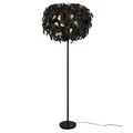 Produktbild: RGB LED Stehlampe, dimmbar, Metall, schwarz gold, H 180 cm