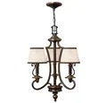Produktbild: Elstead LIGHTING Kronleuchter, Leuchtmittel nicht inklusive, Kronleuchter Hängelampe Deckenleuchte Stahl Bronze D 46,4 cm 3 Flammig