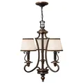 Produktbild: Kronleuchter Hängelampe Deckenleuchte Stahl Bronze D 46,4 cm 3 Flammig Luster