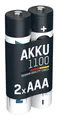 Produktbild: ANSMANN Micro AAA Akku 1,2V Typ 1100mAh - leistungsstark & aufladbar, 2 Stück