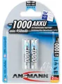 Produktbild: 2 ANSMANN NiMH Akku Premium, Micro AAA, 1.100 mAh, 2er Blister