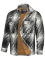 Produktbild: Indicode Herren Spin Langarmhemd Übergangsjacke gefüttert | Herrenhemd Freizeithemd Grey Mix, M
