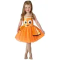 Produktbild: Rubie ́s Kostüm Findet Nemo Tutukleid - Kinder Faschingskostüm, Supersüßes Kleid des bekannten Fisches aus 'Findet Nemo' orange 98
