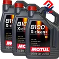 Produktbild: 3x5 Liter Motul 8100 X-clean+ 5W-30 Motoröl 5W30 C3 VW 504 00 / 507 00 BMW LL-04