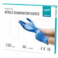 Produktbild: EUROPAPA® 100x Nitrilhandschuhe Einweghandschuhe Einmalhandschuhe Untersuchungshandschuhe Nitril Handschuhe puderfrei ohne Latex unsteril latexfrei disposible gloves (M, Ocean Blau)