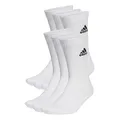 Produktbild: adidas Unisex Cushioned Sportswear Crew Socks 6 Pairs, White / Black, 34-36