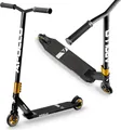 Produktbild: Apollo Stunt Scooter - Star Pro | HighQuality eloxierter Profi Stuntroller | Kinder Scooter mit ABEC 9 Kugellagern, 100mm Wheels - schwarz/gold