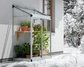 Produktbild: Anlehngewächshaus 4x2 Balkongewächshaus 124 x 64 cm Silber Poly | Canopia