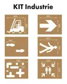 Produktbild: Bodenmarkierung Schablonensätze Lager, Parkplatz, Parkhaus, Industrie ASR