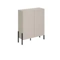 Produktbild: Buffet Bérénice mit 2 Türen, Kaschmir und Schwarz, 114cm