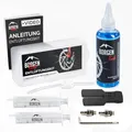Produktbild: Borgen Entlüftungskit für Magura hydraulische Scheibenbremsen I Fahrrad Bremsen Service Kit I Entlüftungsset mit Schritt für Schritt Anleitung für das perfekte entlüften der Fahrradbremse