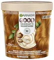 Produktbild: Garnier GOOD Dauerhafte Haarfarbe 7.43 Kurkuma Kupfer, permanente Coloration, ohne Ammoniak, bis zu 100% Grauabdeckung, langanhaltende Farbe bis 8 Wochen, einfache Anwendung, angenehmer Duft, 1 Stk.