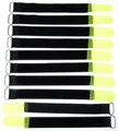 Produktbild: 10x Klettband Kabelbinder 20 cm x 20 mm neon gelb Klettbänder Kabelklettband Öse