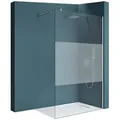 Produktbild: Mai & Mai Duschwand Duschabtrennung für Dusche Duschkabine Walk in Dusche ESG Nano 160 cm x 200 cm