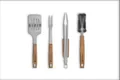 Produktbild: BURNHARD Akazienholz Grillbesteck-Set 4 tlg.