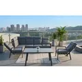 Produktbild: Gardissimo LUGANO Alu Ecklounge Gartenmöbel Sitzgruppe Liege verstellbar