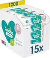 Produktbild: Pampers Sensitive Wet Wipes 15 Packs 1200 wipes For Sensitive Baby Skin Dermatol