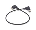Produktbild: System-S Micro USB auf 3.1 Typ C Kabel rechts Winkel 25cm - Laderichtung Micro USB auf Typ C