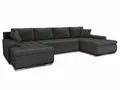 Produktbild: Sofnet Wohnlandschaft mit Schlaffunktion Faris U-Form - Couch, Schlafsofa mit Bettkasten, Couchgranitur mit Bettfunktion, Big Sofa, Bettsofa (Dunkelgrau (Kronos 22))