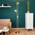 Produktbild: Stehleuchte Lindby, Josefin, dimmbar, Gold / Messing, für Wohnzimmer, Metall, Modern - 180