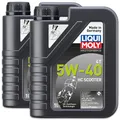 Produktbild: 2x LIQUI MOLY 20829 Motorbike 4T 5W-40 HC Scooter Motorroller Motoröl 1L