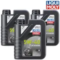 Produktbild: 3x LIQUI MOLY 20829 Motorbike 4T 5W-40 HC Scooter Motorroller Motoröl 1L