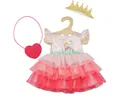 Produktbild: Heless Puppenkleidung Puppenkleid Prinzessin Emily mit Herztasche und Krone rosa Größe 35-45